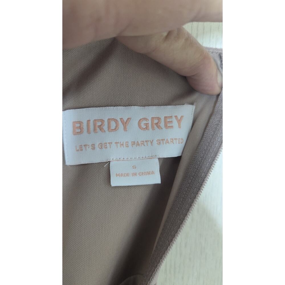 New Birdie Grey Kiko Taupe formal bridesmaid gown maxi sz 8 style BG1104TP20S - Picture 12 of 12